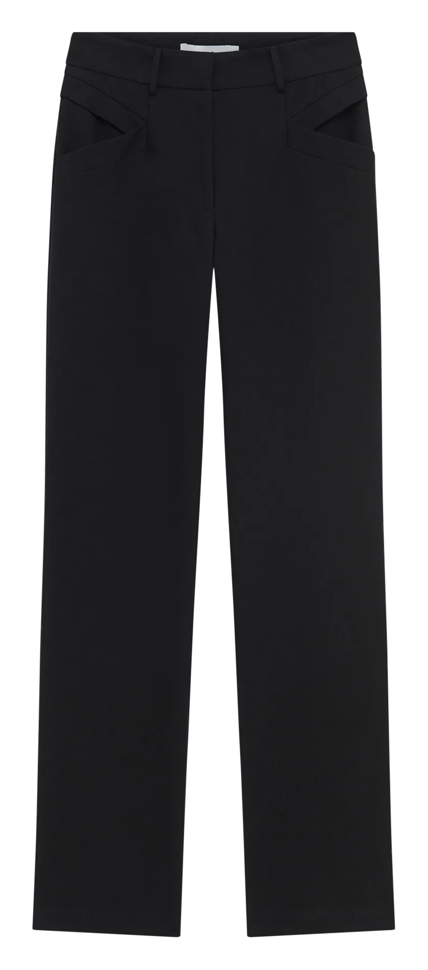 Pantalon droit en coton Noir KANNISA