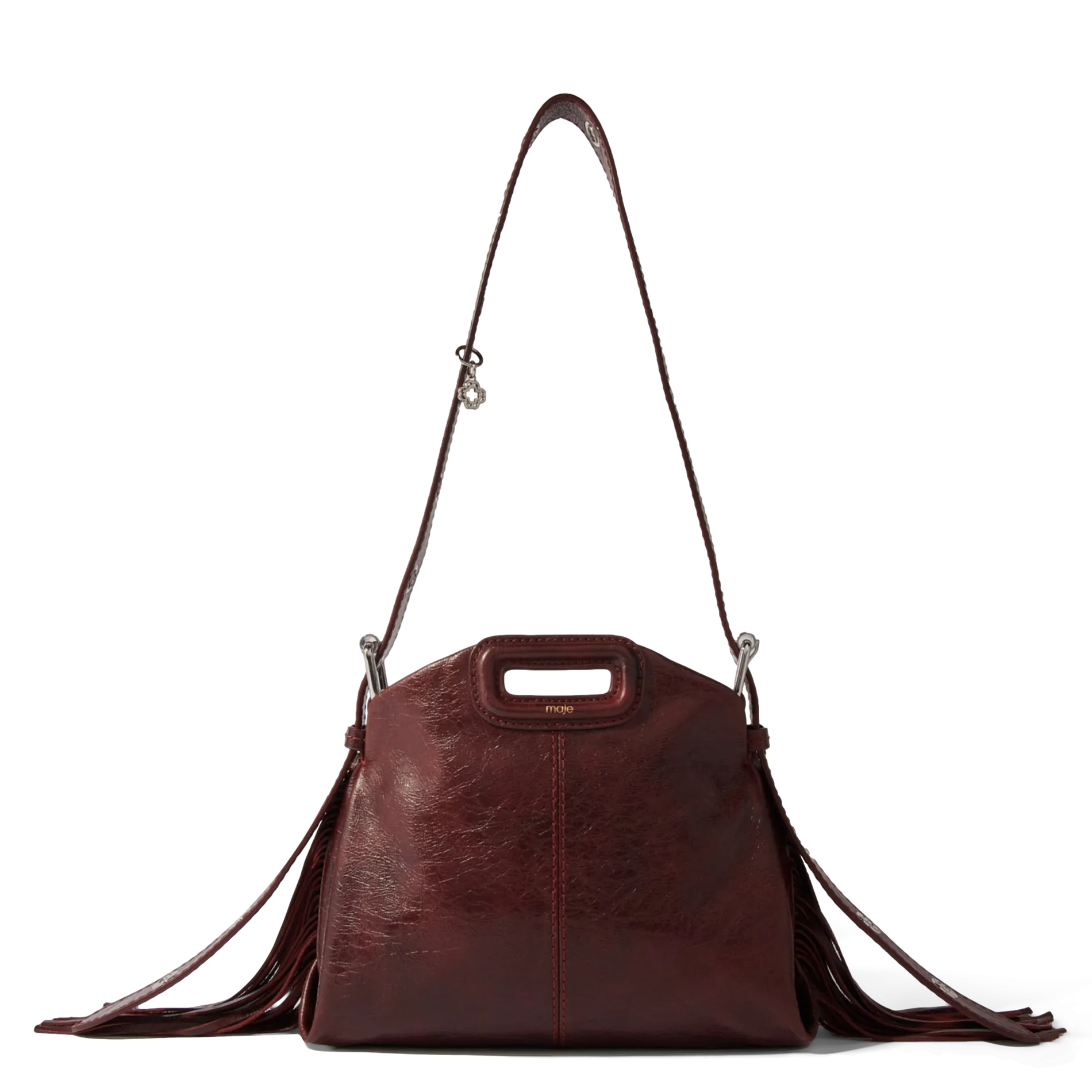 Sac porté épaule en cuir Rouge MISS M MINI