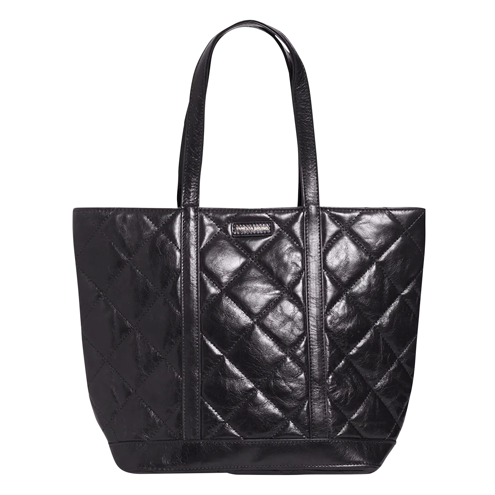 Cabas M matelassé en cuir Noir CABAS M