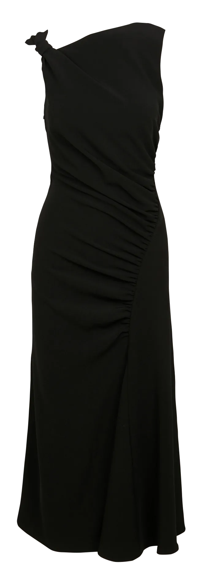Robe longue encolure carrée Noir