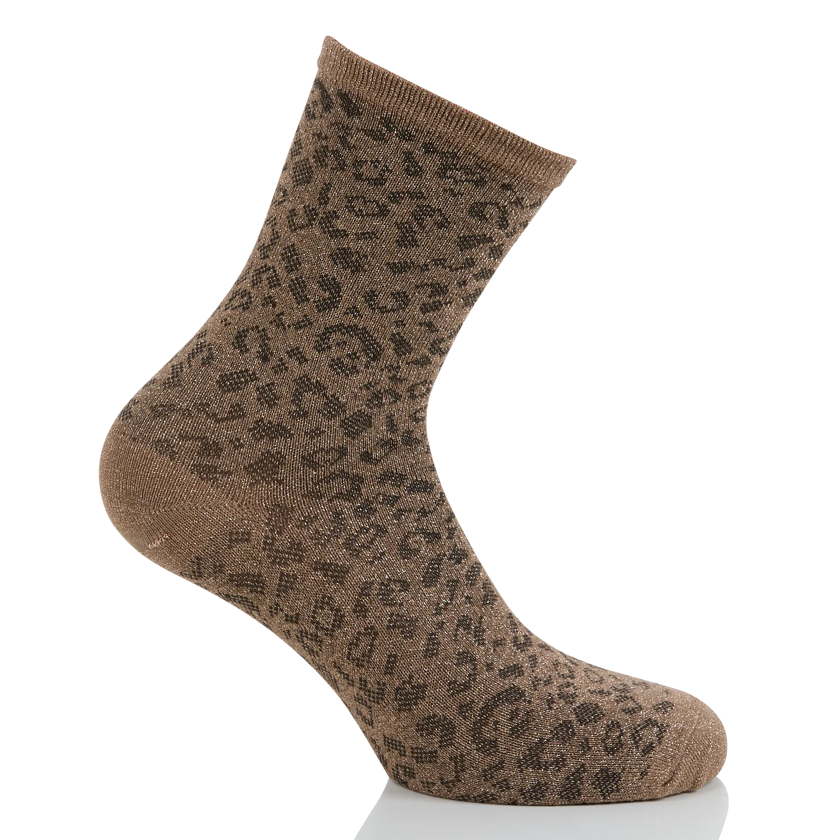 Chaussettes pailletées Marron SEBBY