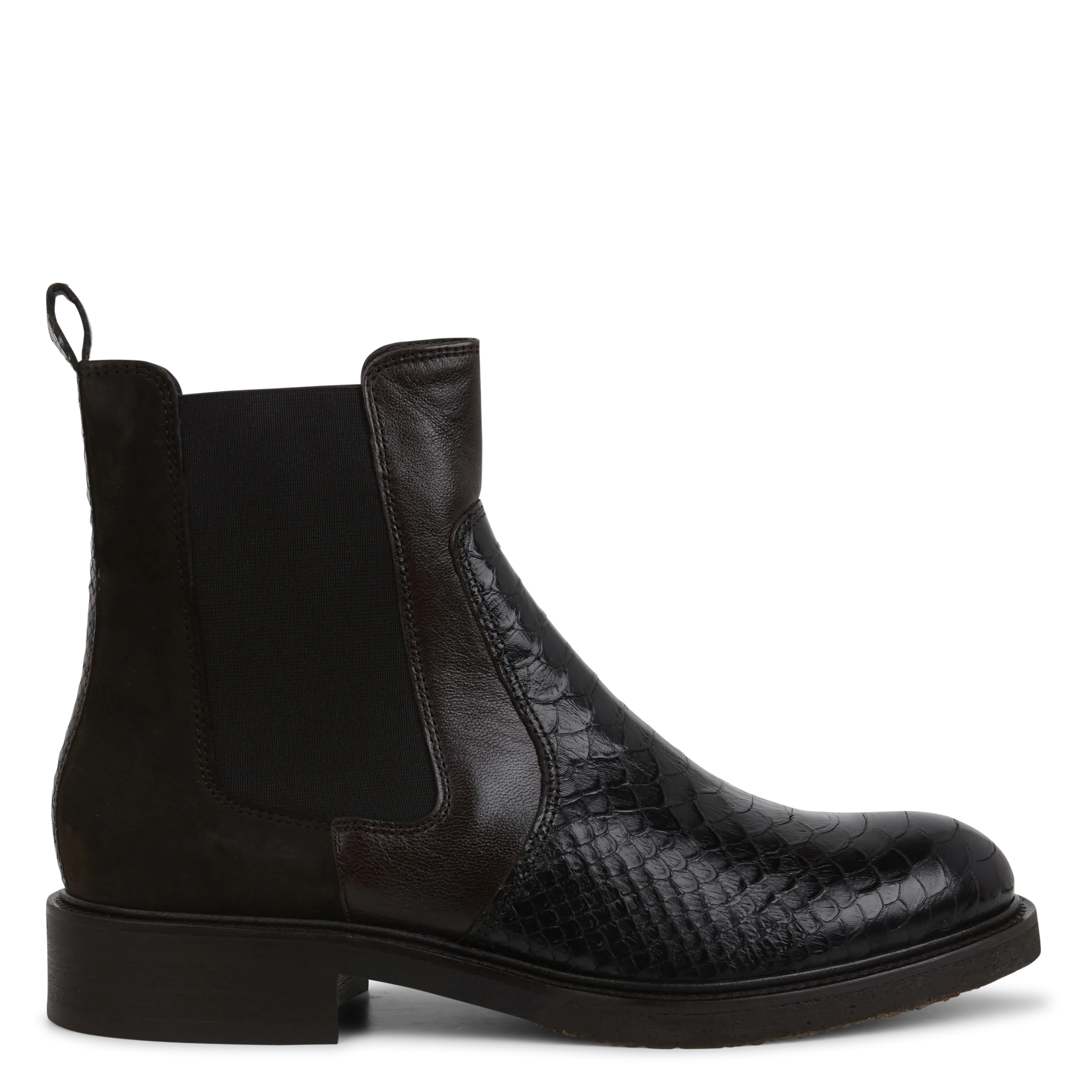 Bottes en cuir Violet