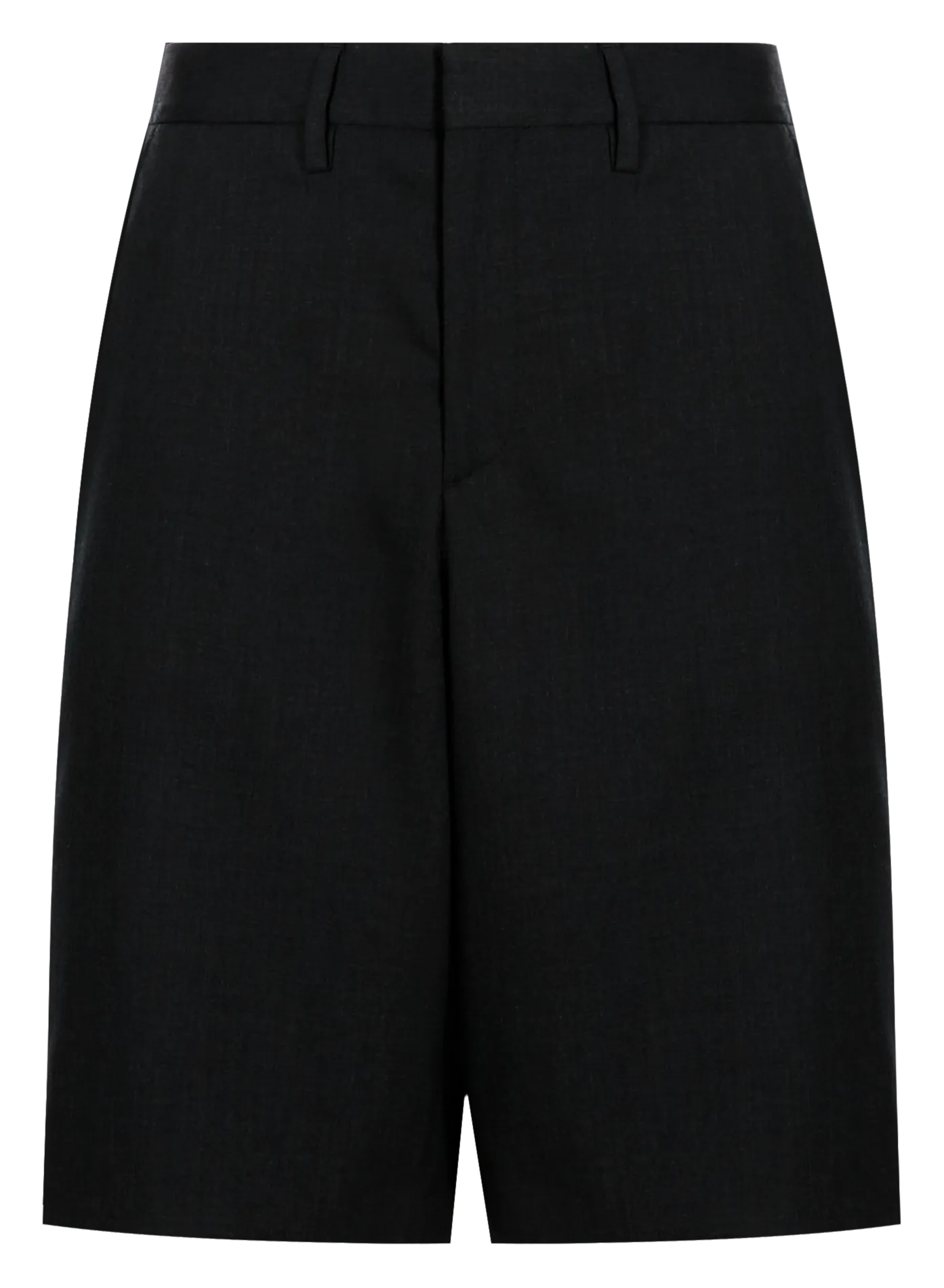 Bermuda droit en laine mélangée Gris USEN