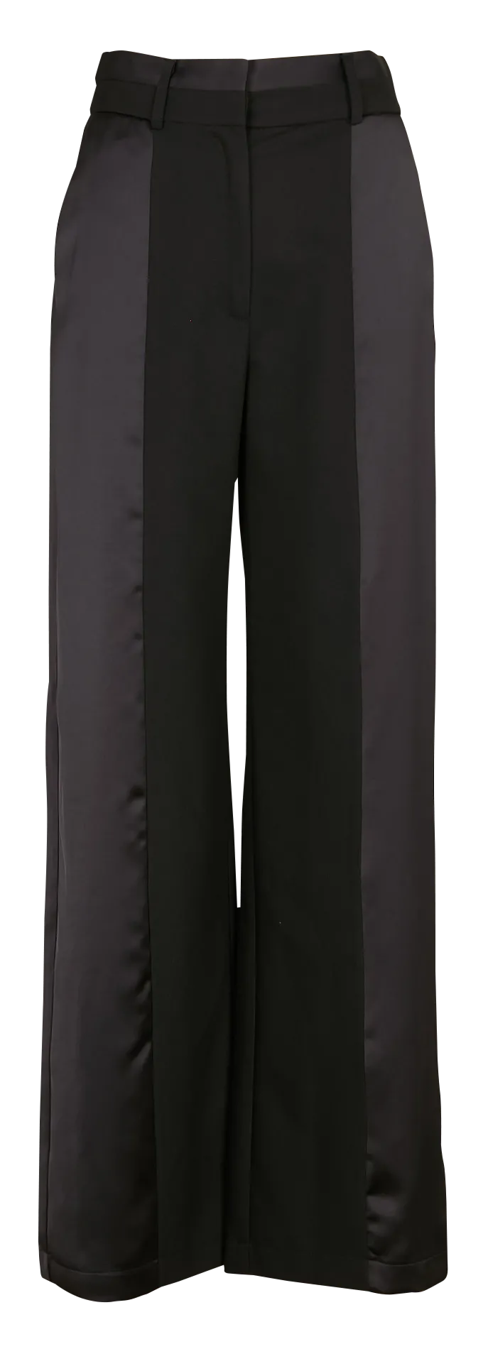 Pantalon large satiné Noir