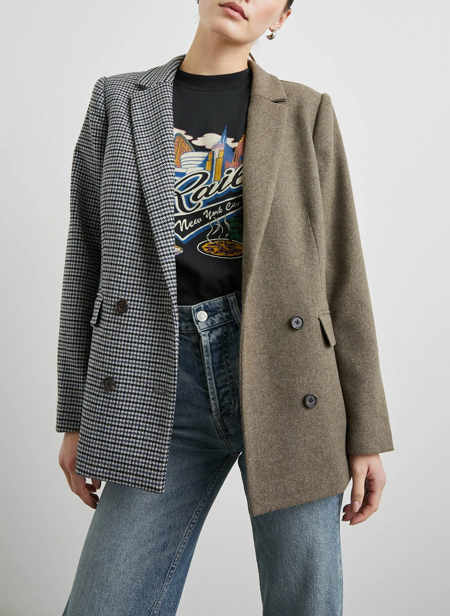 Veste de costume col tailleur Multicolore CODY