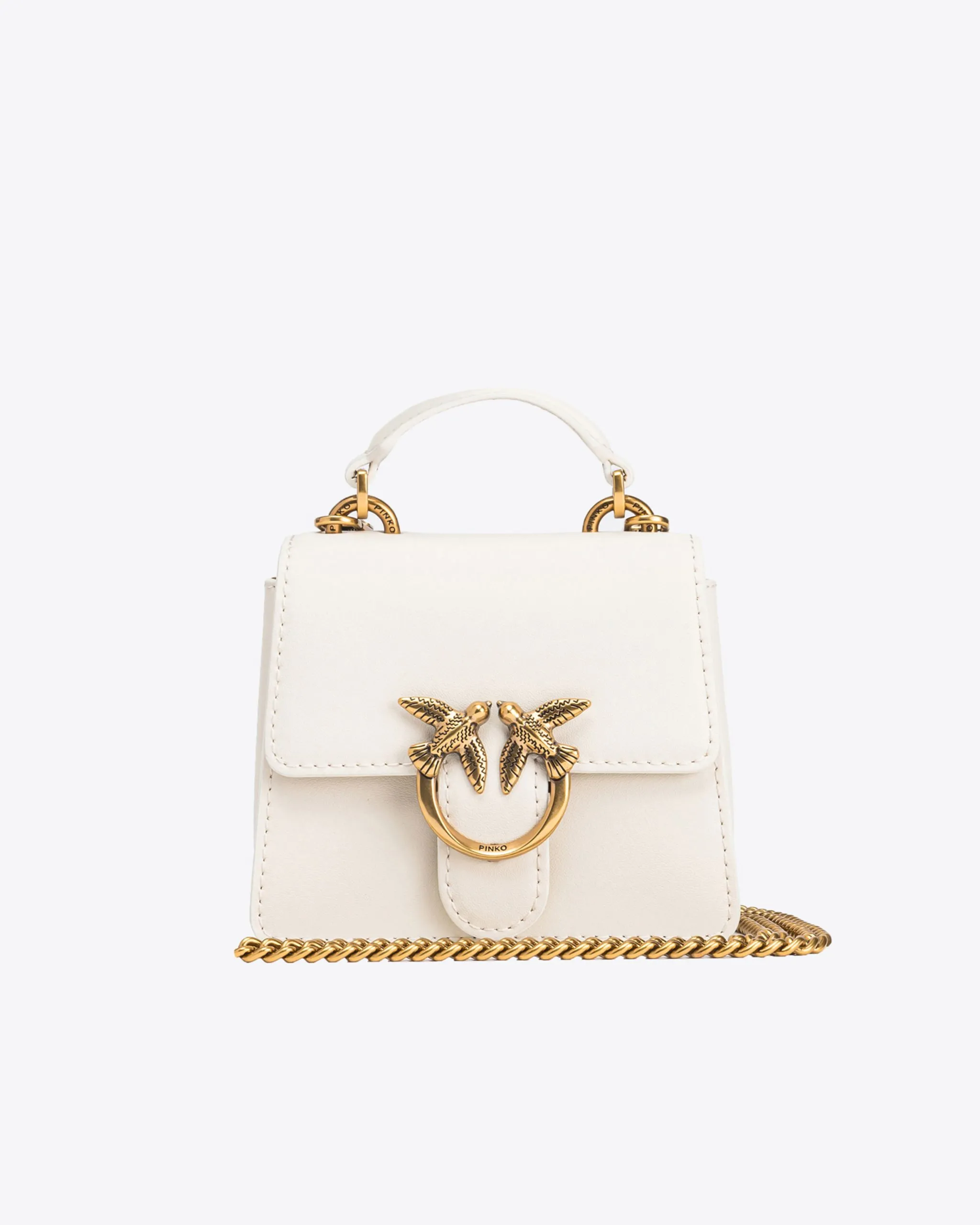 Micro love bag one light à anse supérieure Blanc Micro one light