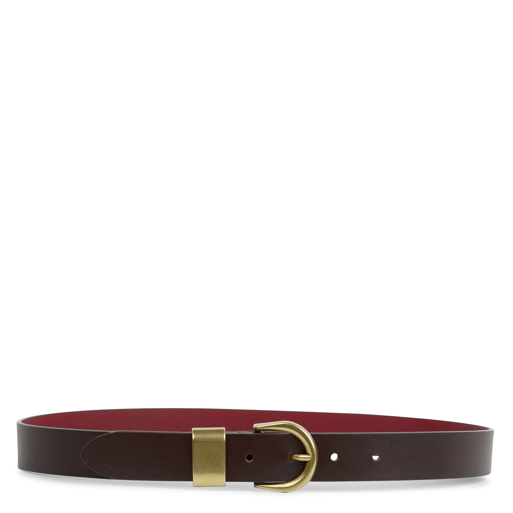 Ceinture en cuir de vache Marron MILOA