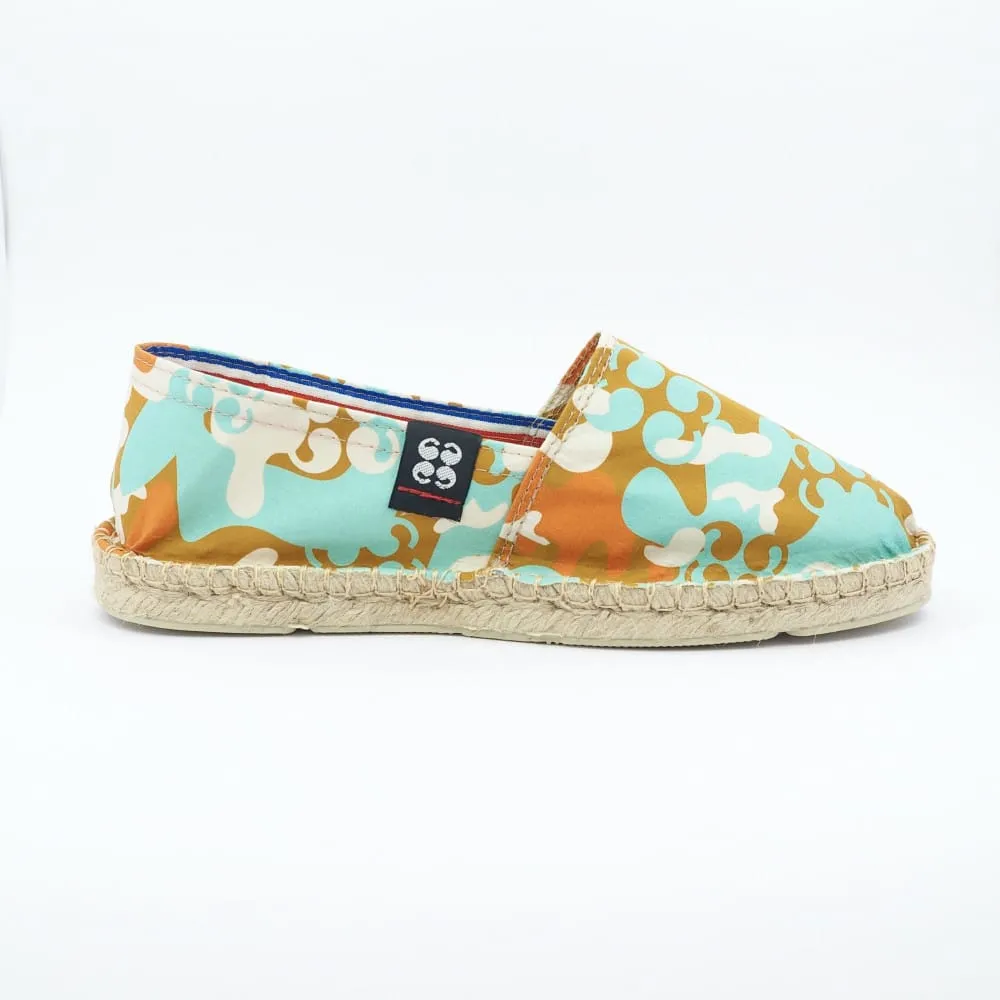 Espadrilles imprimées Orange LAUBURU