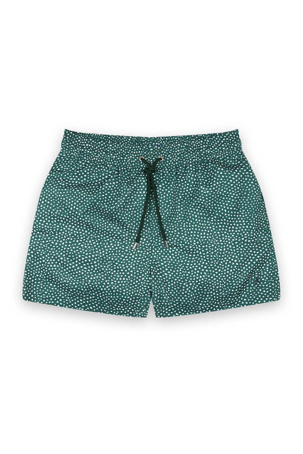 Short de bain imprimé ceinture élastique Vert ABYSSES