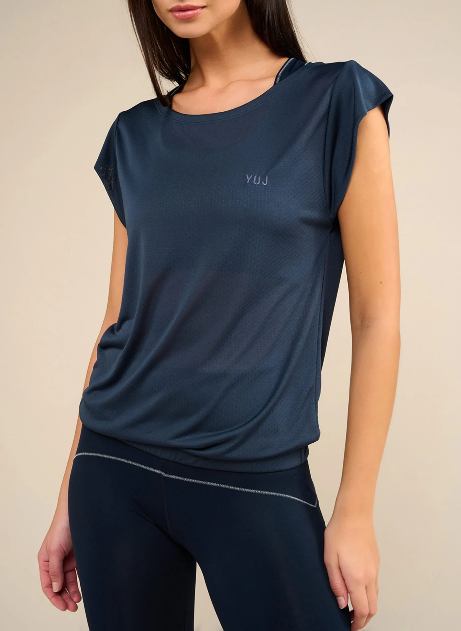 Tee-shirt yoga Bleu SOFTEE