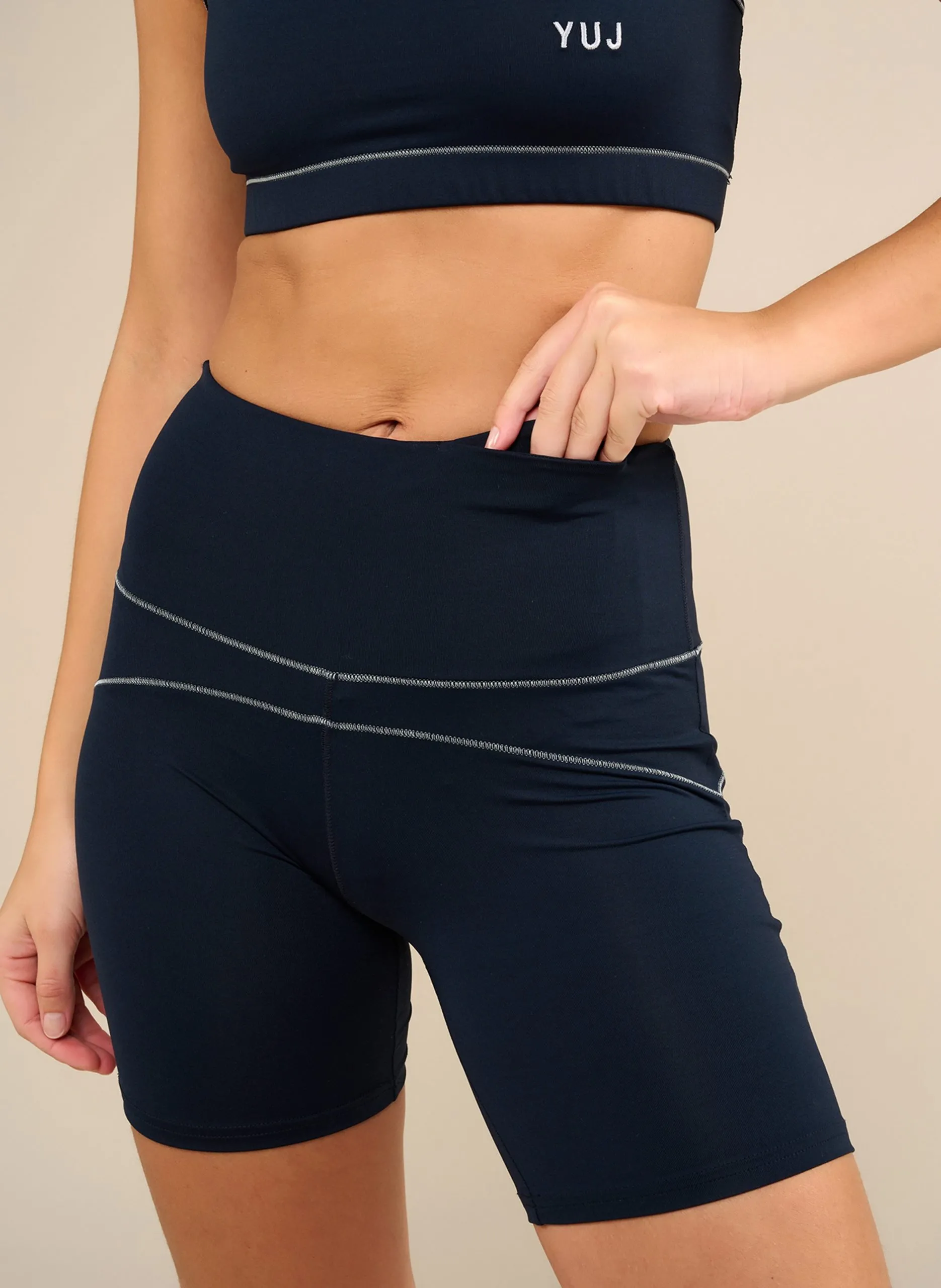 Short cycliste de yoga Bleu MULADHARA