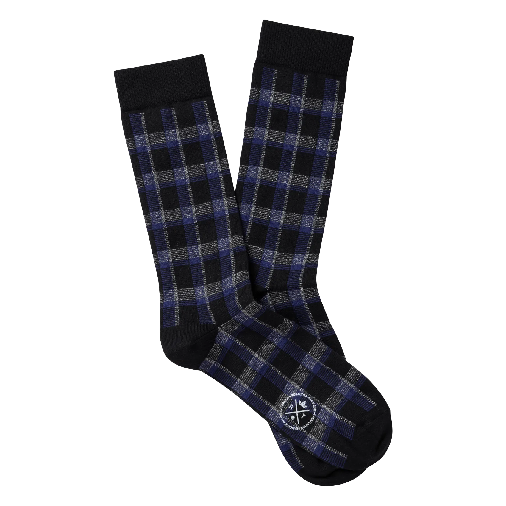 Chaussettes en coton mélangé Noir HUGO