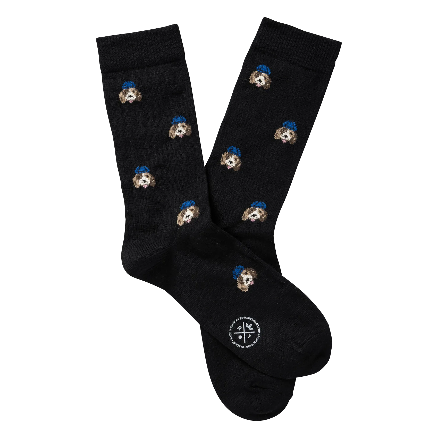 Chaussettes en coton mélangé Noir ELLIOT