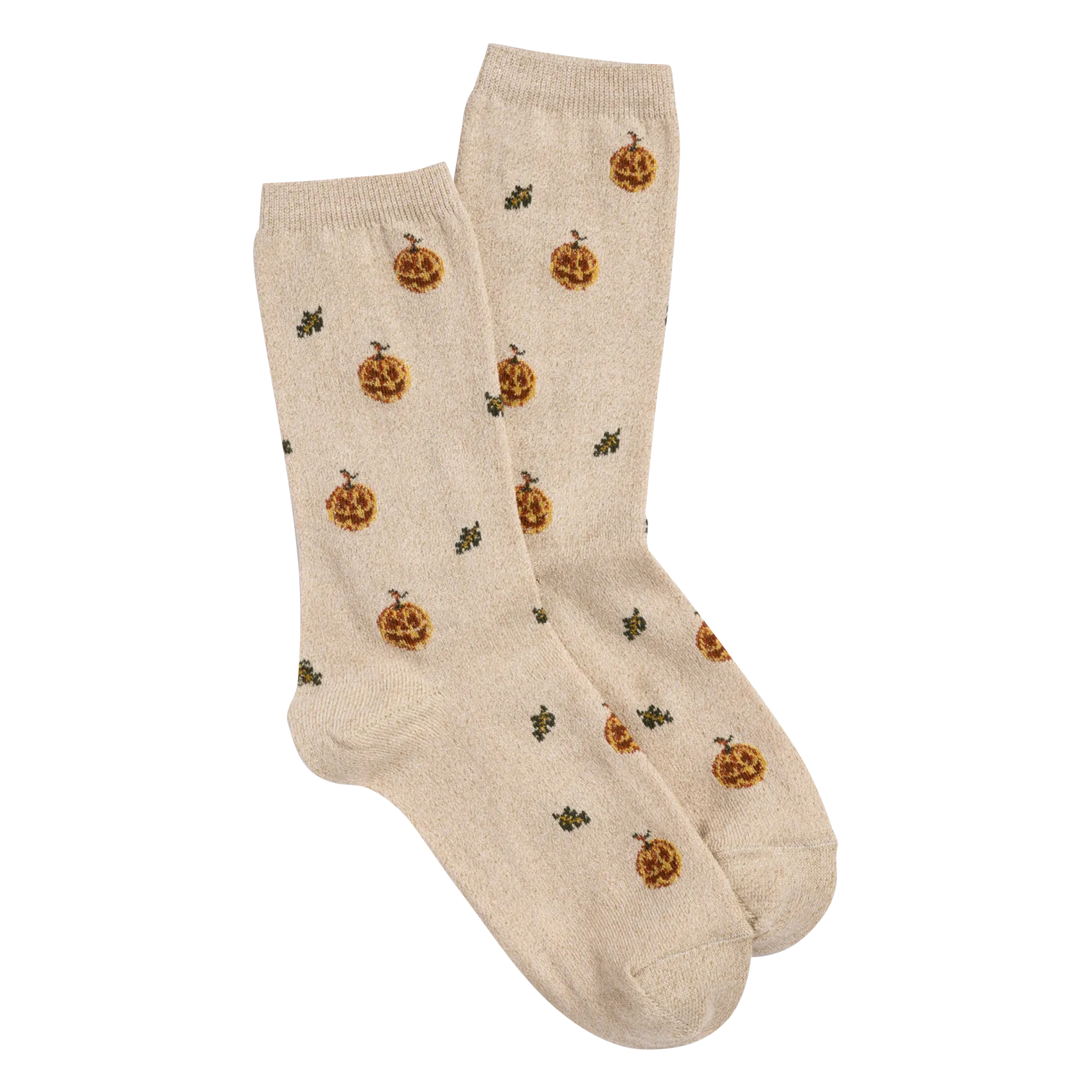 Chaussettes imprimées en coton mélangé Blanc GINGER