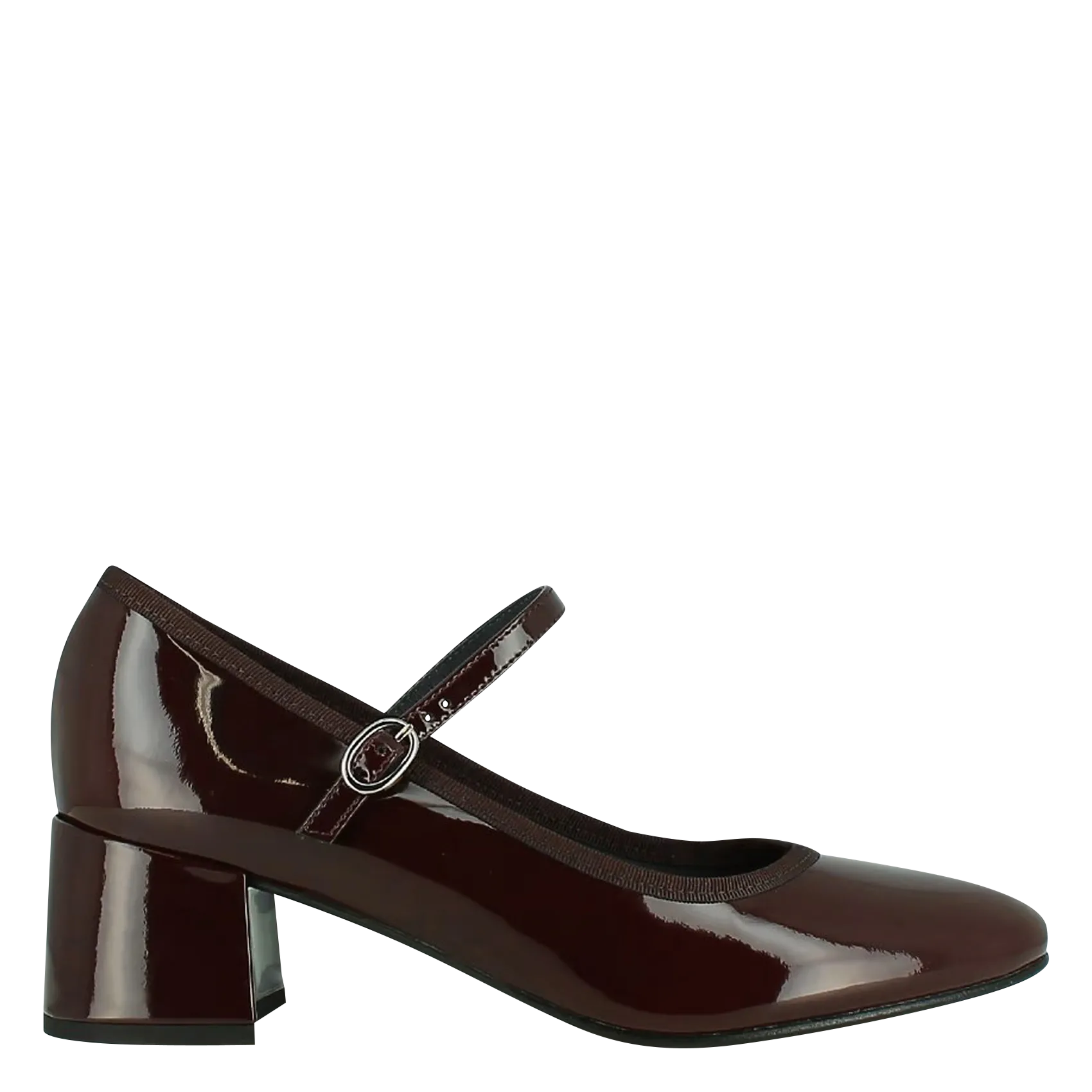 Babies à talons en cuir verni Rouge DALMATIE