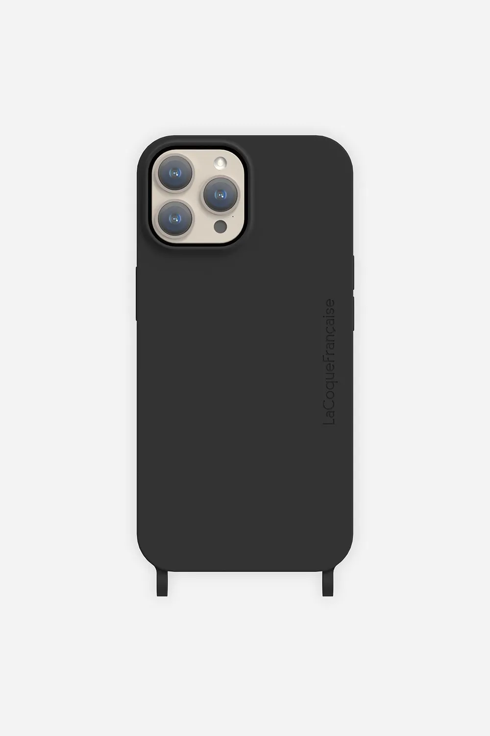 Coque de téléphone soft touch avec anneaux pour iphone 12 pro max Noir