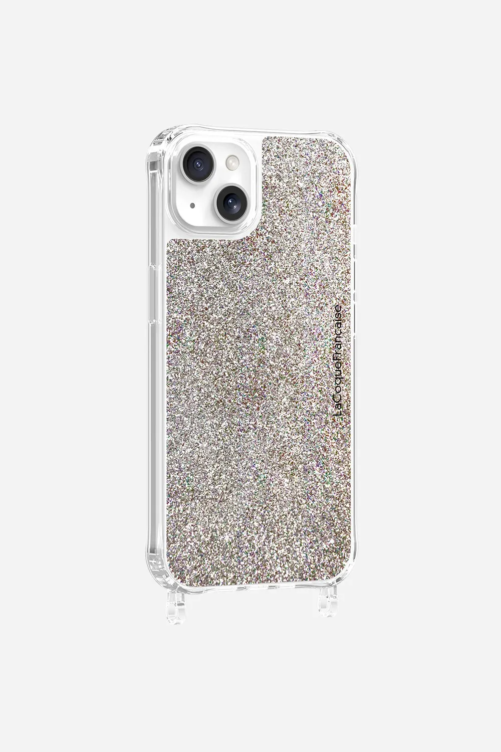 Coque de téléphone paillettes avec anneaux pour iphone 14 plus Multicolore