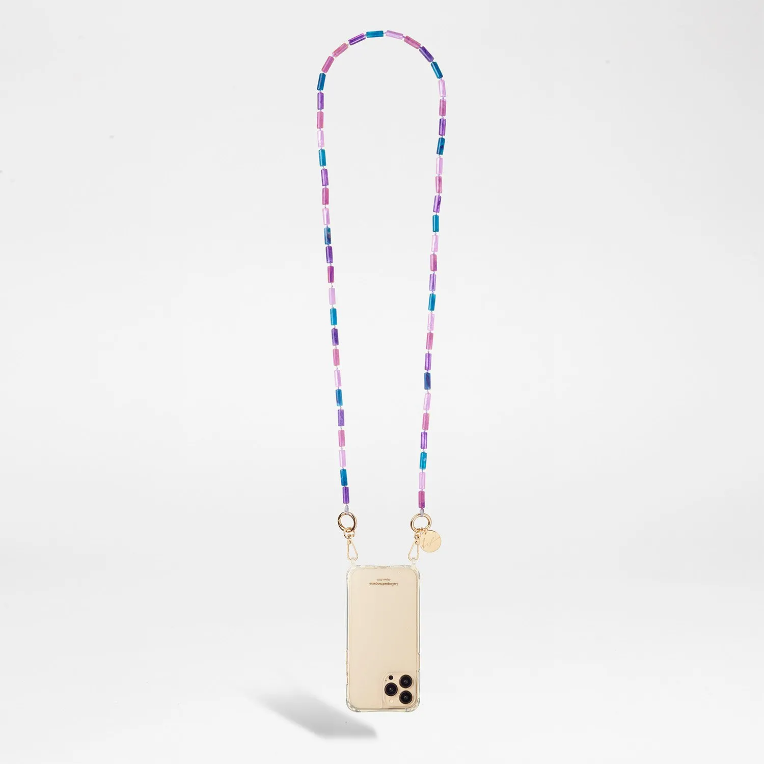 Chaîne de téléphone en perles Rose EMILY