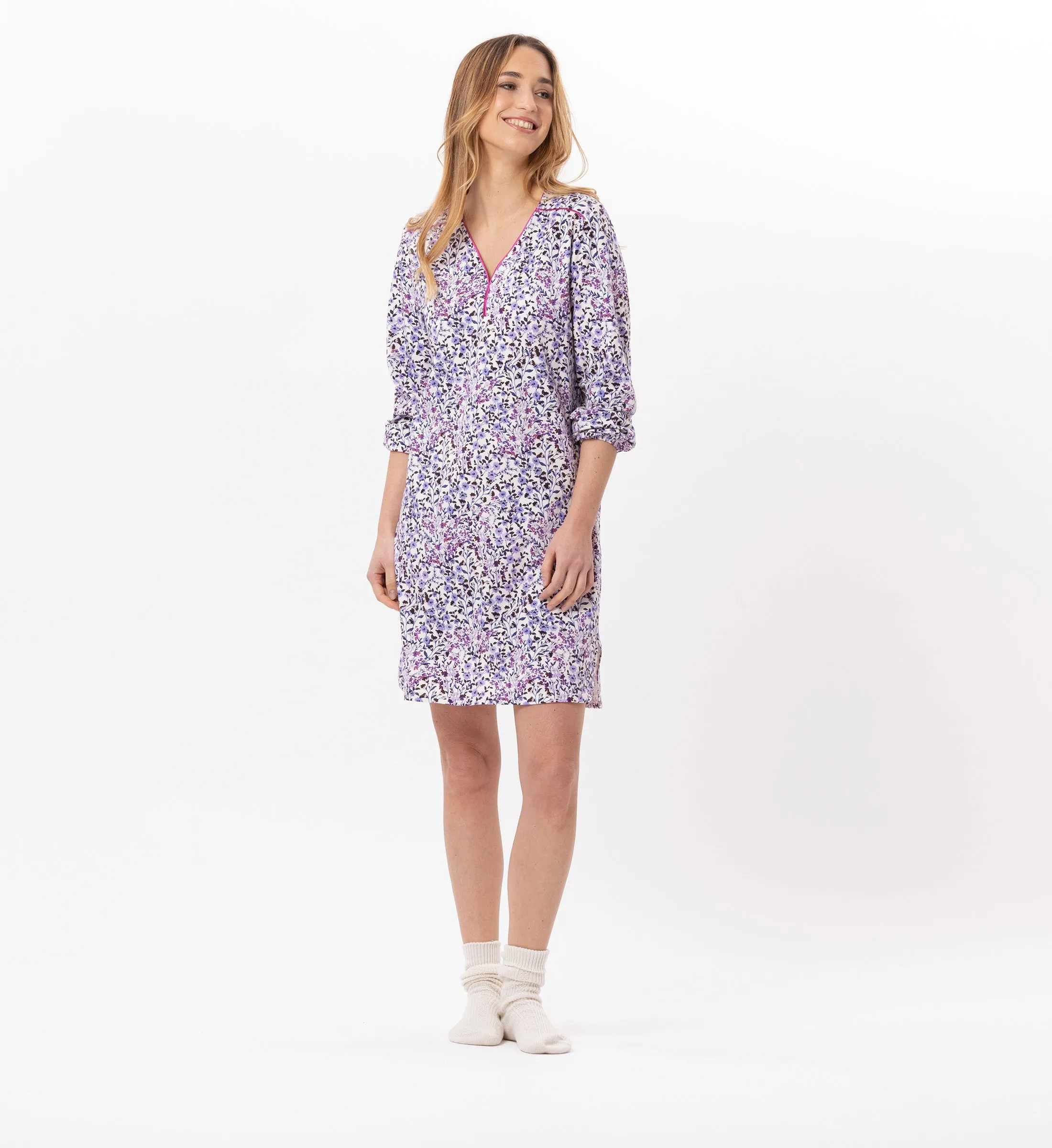 Chemise de nuit en jersey Multicolore CASSIE 801