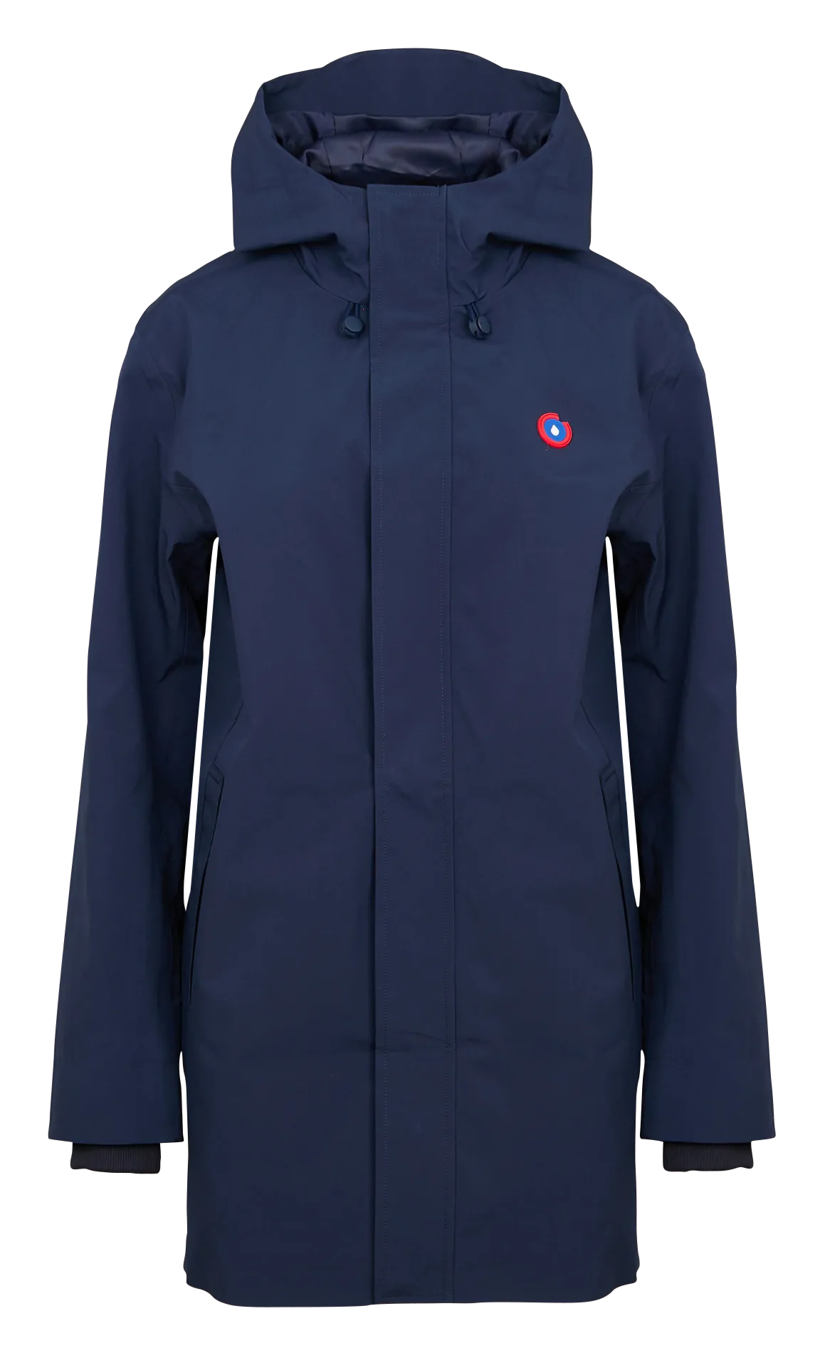 Parka droite à capuche Bleu BEAUBOURG