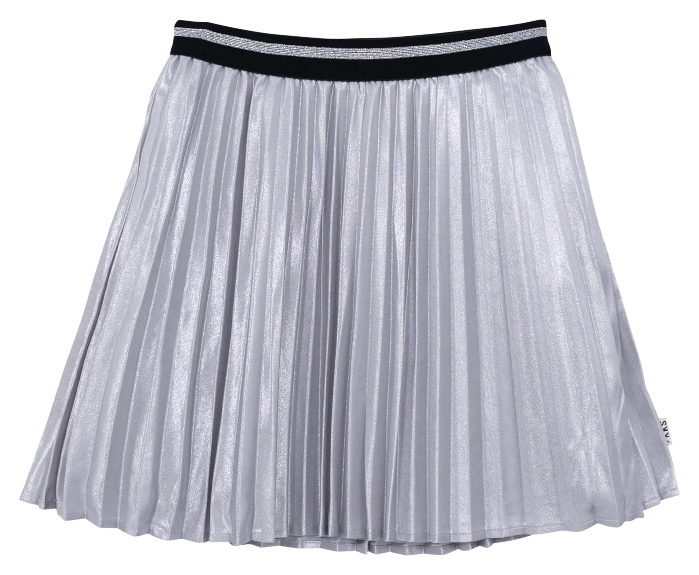 Jupe midi plissé Argent