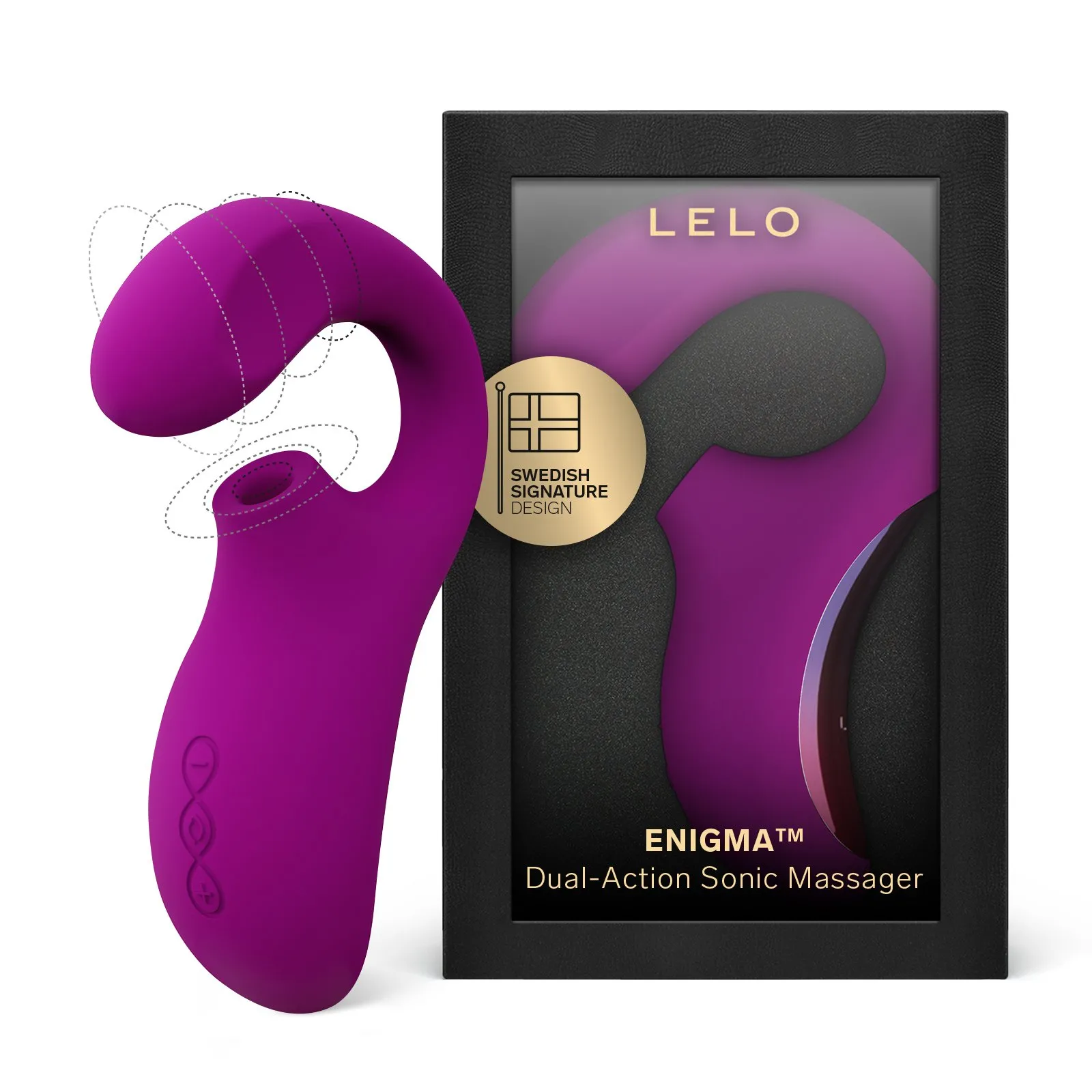 Stimulateur clitoridien sonique et vibromasseur point g Violet ENIGMA