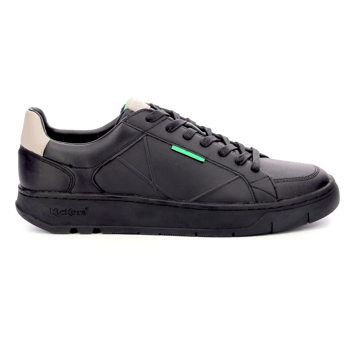 Sneakers basses cuir Noir KICK TALLY
