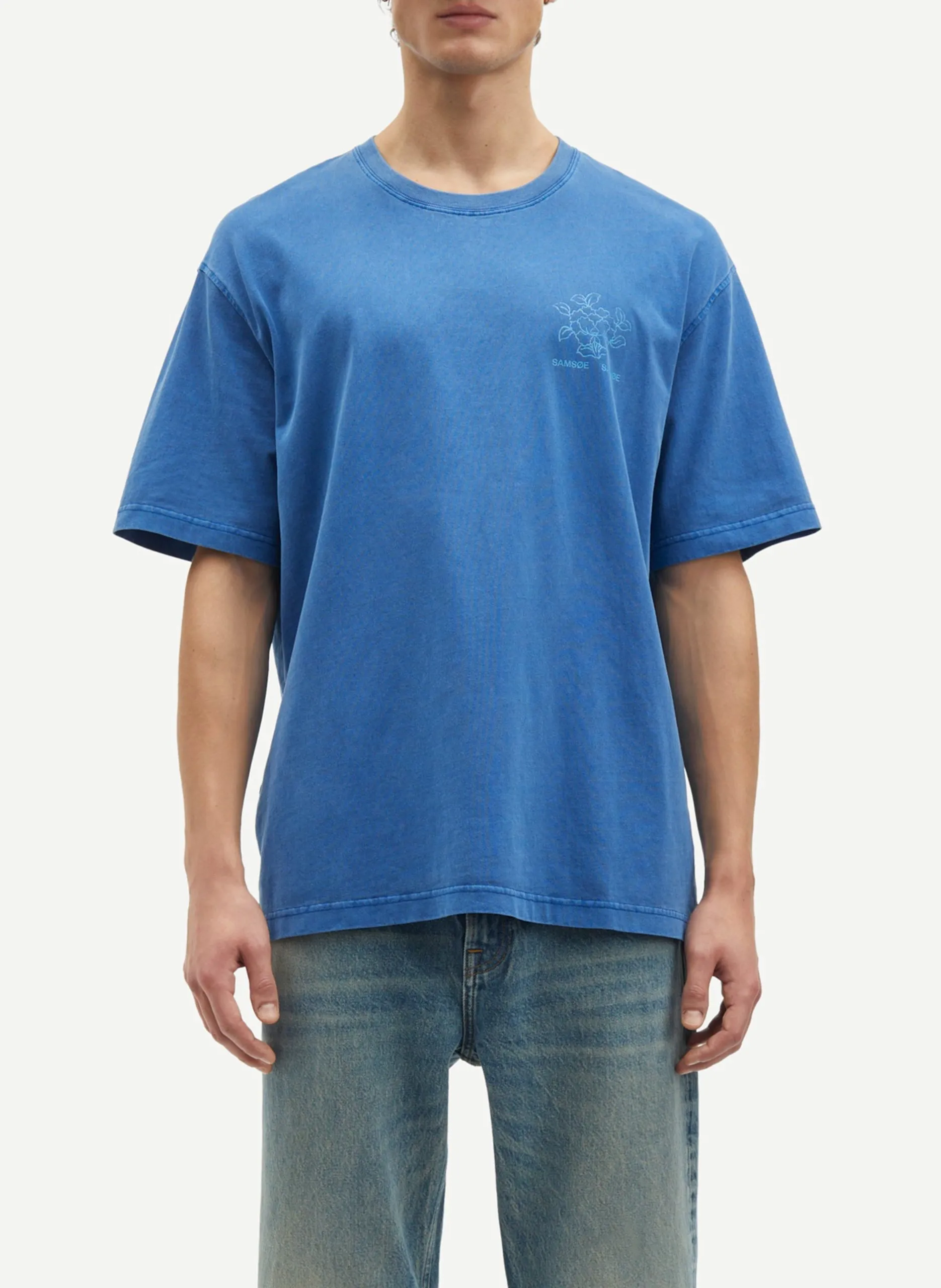 Tee-shirt manches courtes imprimé en coton Blanc SAPOETRY