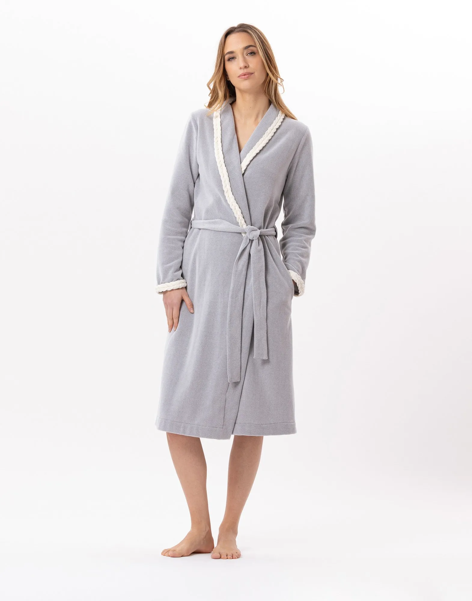 Peignoir en micropolaire Gris DOUCE 860