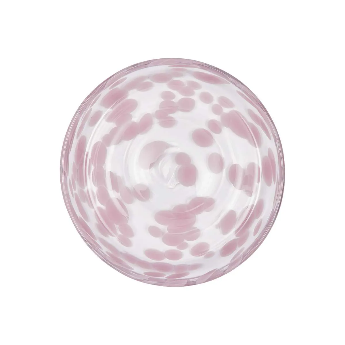 Assiette à dessert en verre Rose