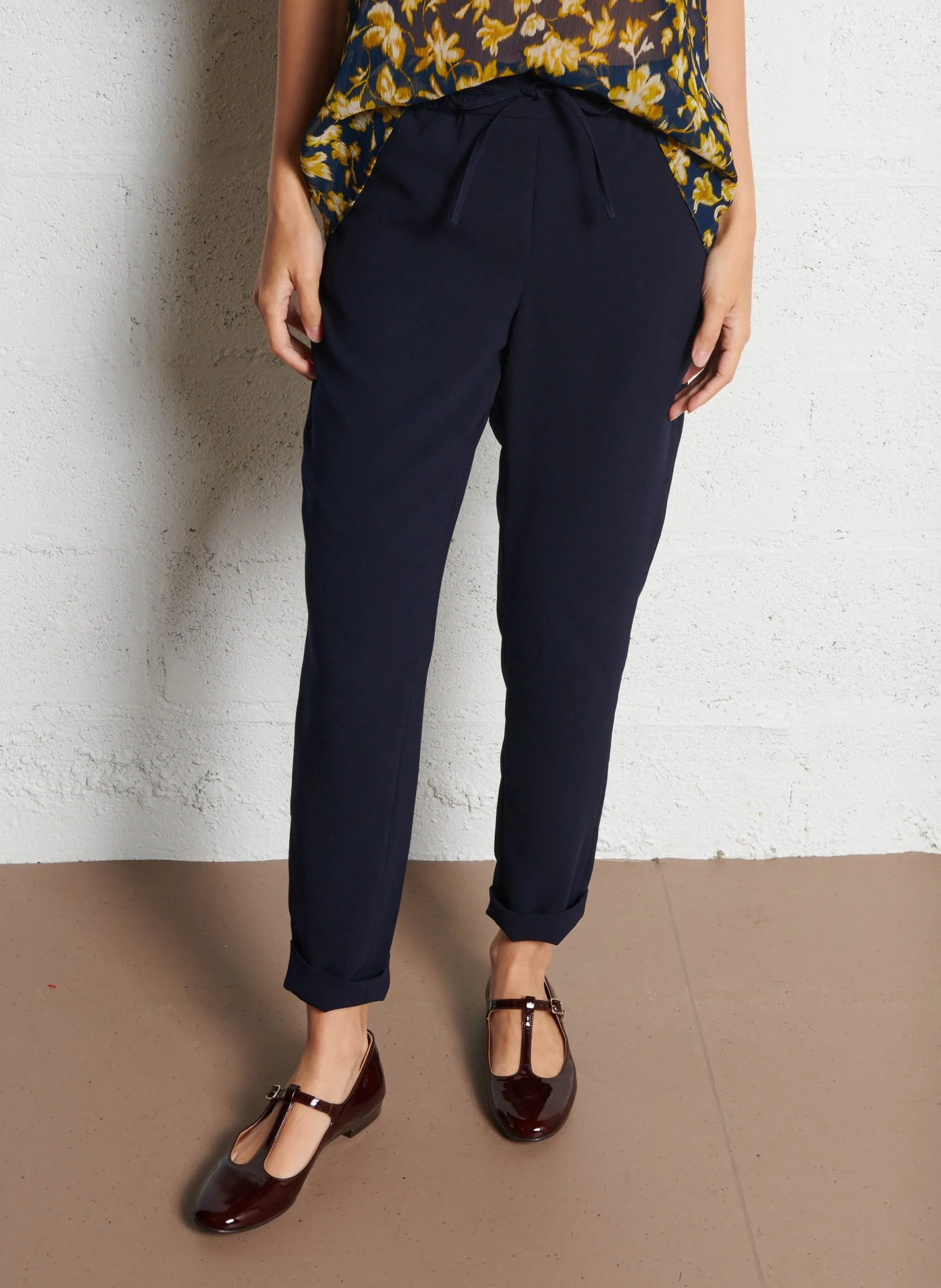 Pantalon chino droit Bleu FERDINAND