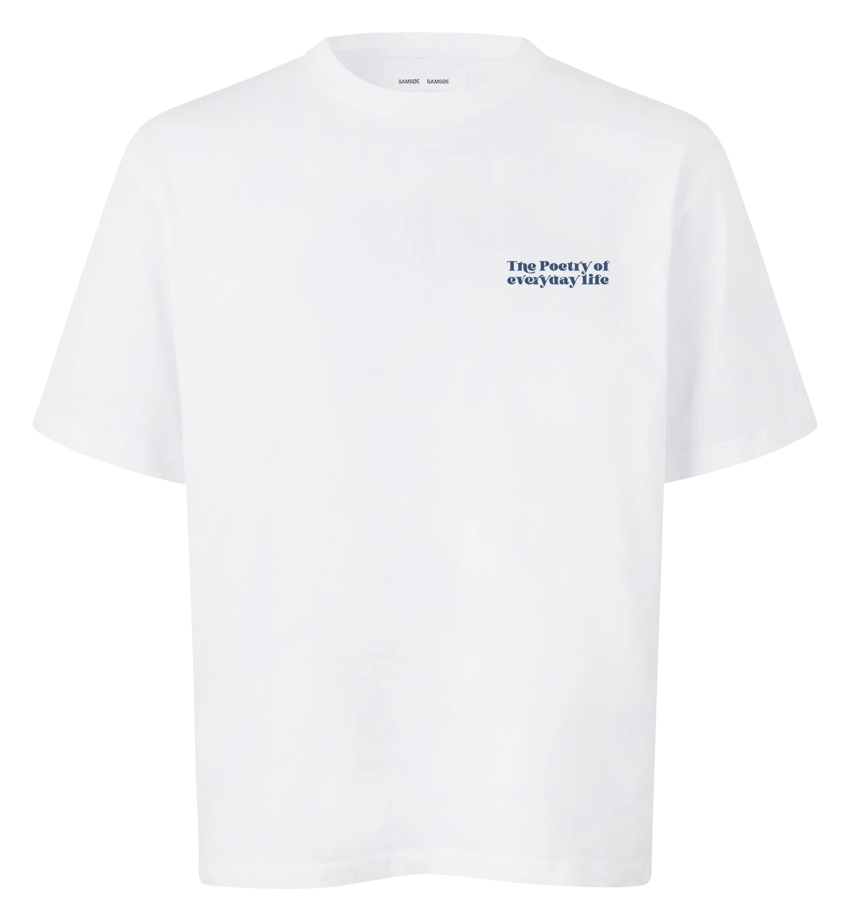 Tee-shirt manches courtes imprimé en coton bio Blanc SAPOETRY