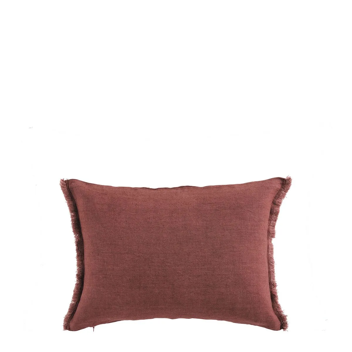 Housse de coussin chloé en lin lavé - terracotta - 30 x 40 cm Rouge CHLOÉ