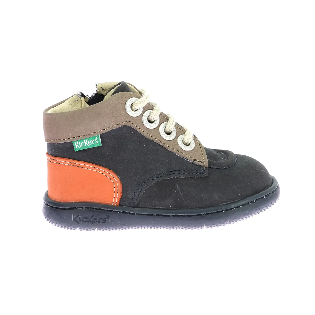 Bottillons cuir Bleu KICKICONIC