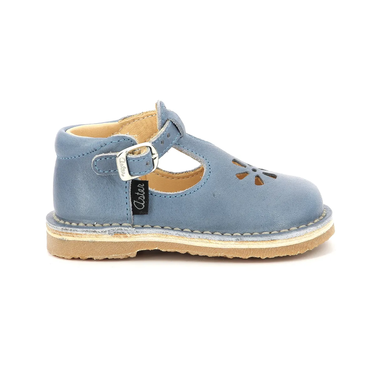 Salomés cuir Bleu BIMBO-2