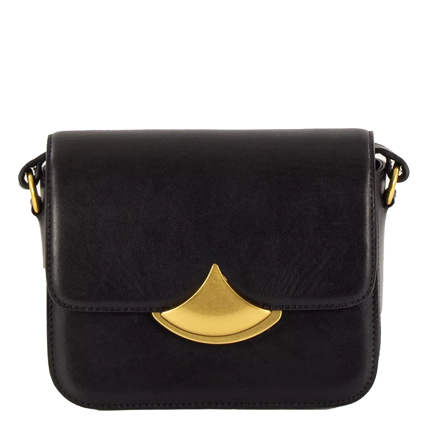 Sac bandoulière en cuir Noir DIVILUZ MIMO