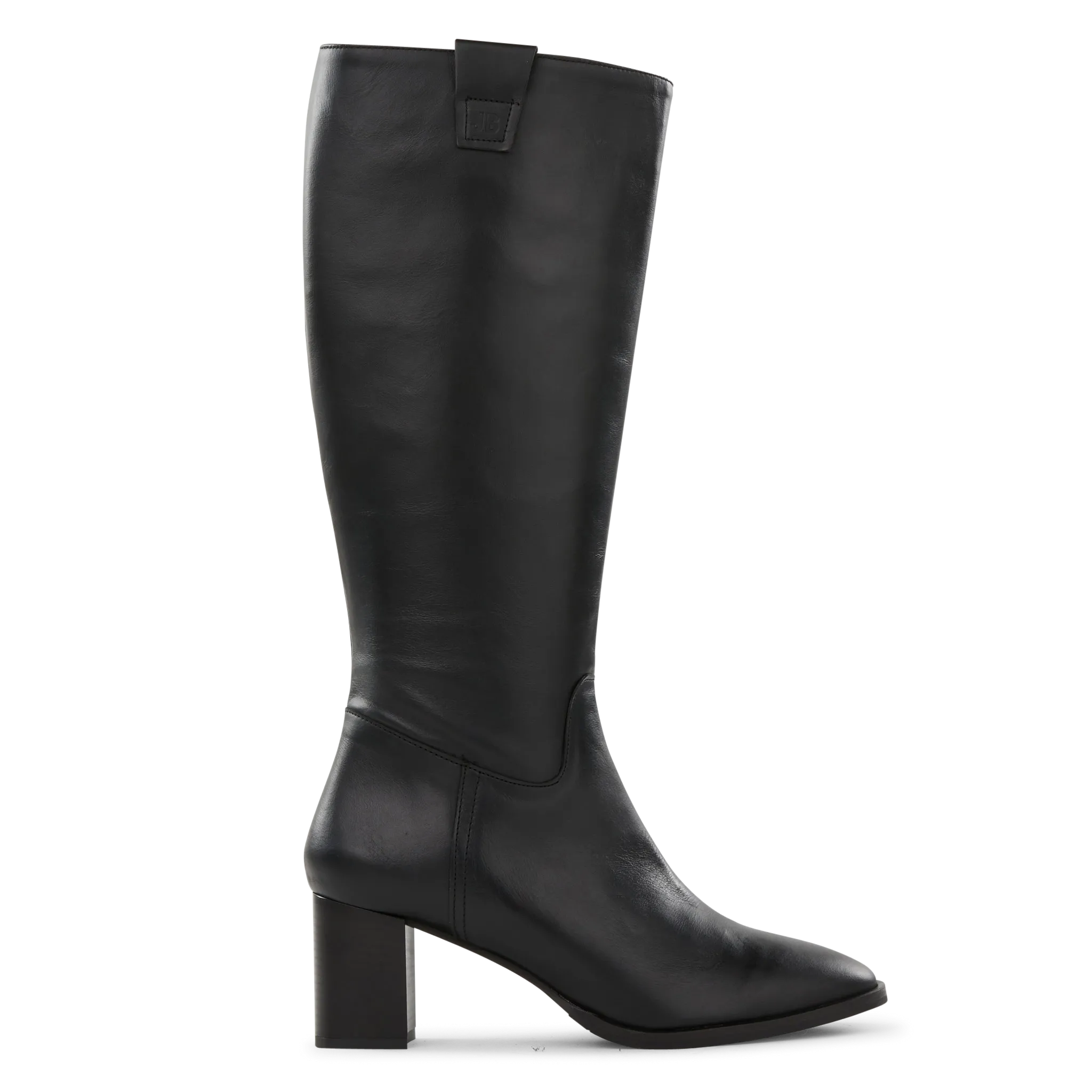 Bottes à talons en cuir Noir JIMMIE