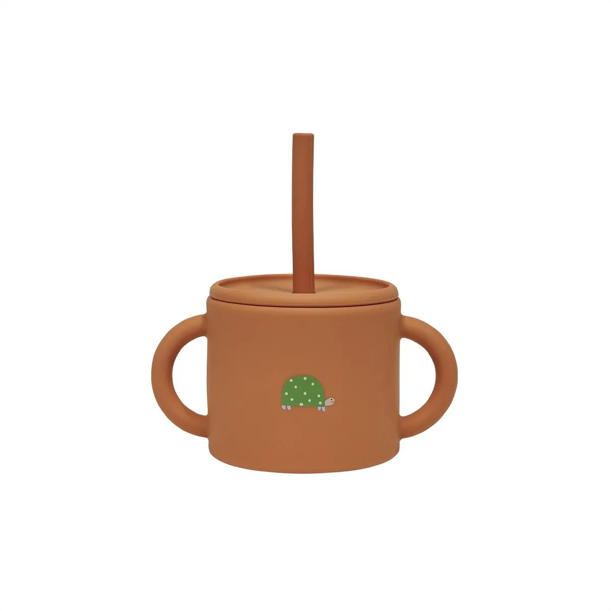 Gourde en silicone Orange