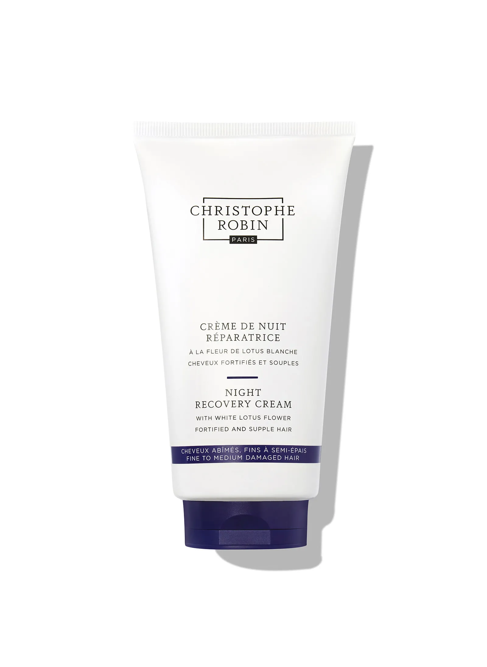 Crème de nuit réparatrice à la fleur de lotus blanche