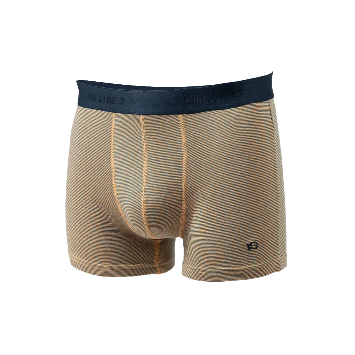 Boxer en coton biologique Orange BLUE STRIPES