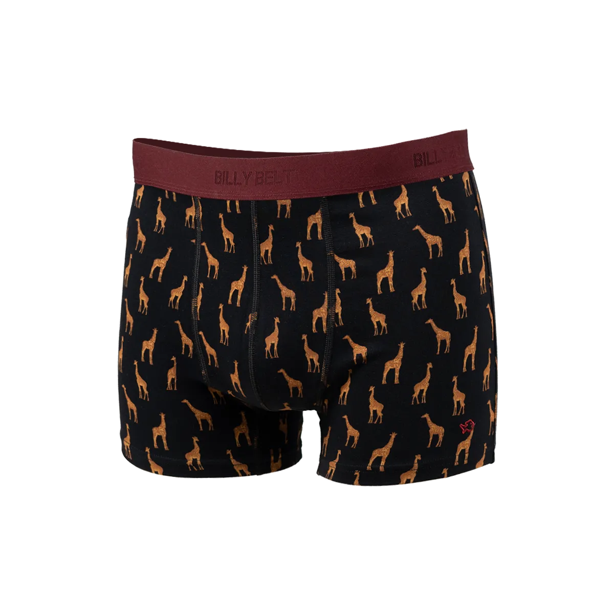 Boxer en coton biologique Noir GIRAFE