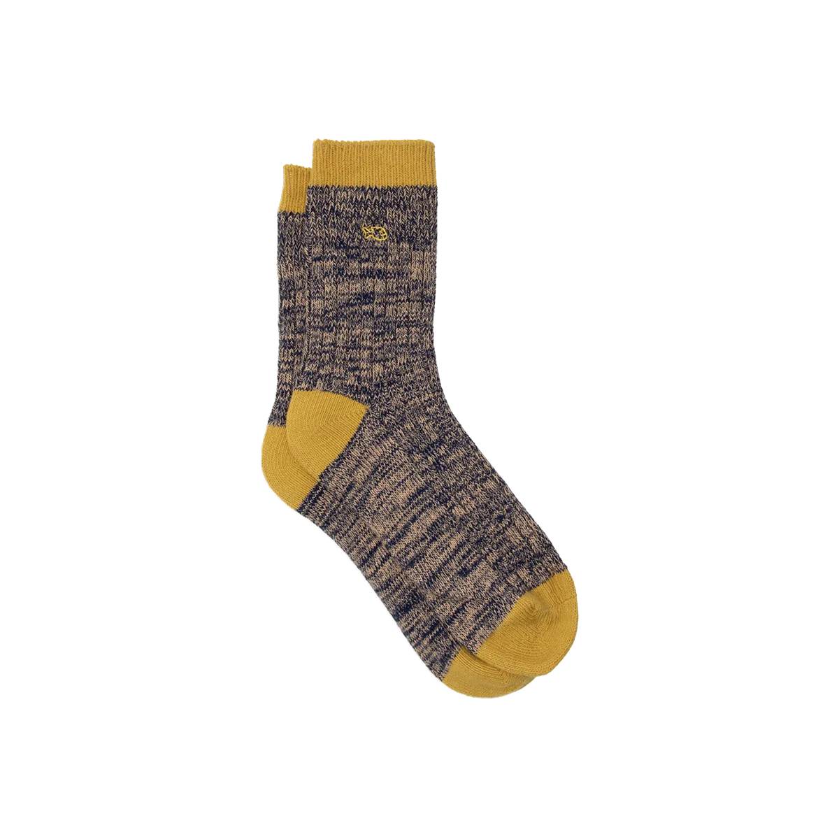 Chaussettes en coton épais club Marron CAMEL ET ORANGE