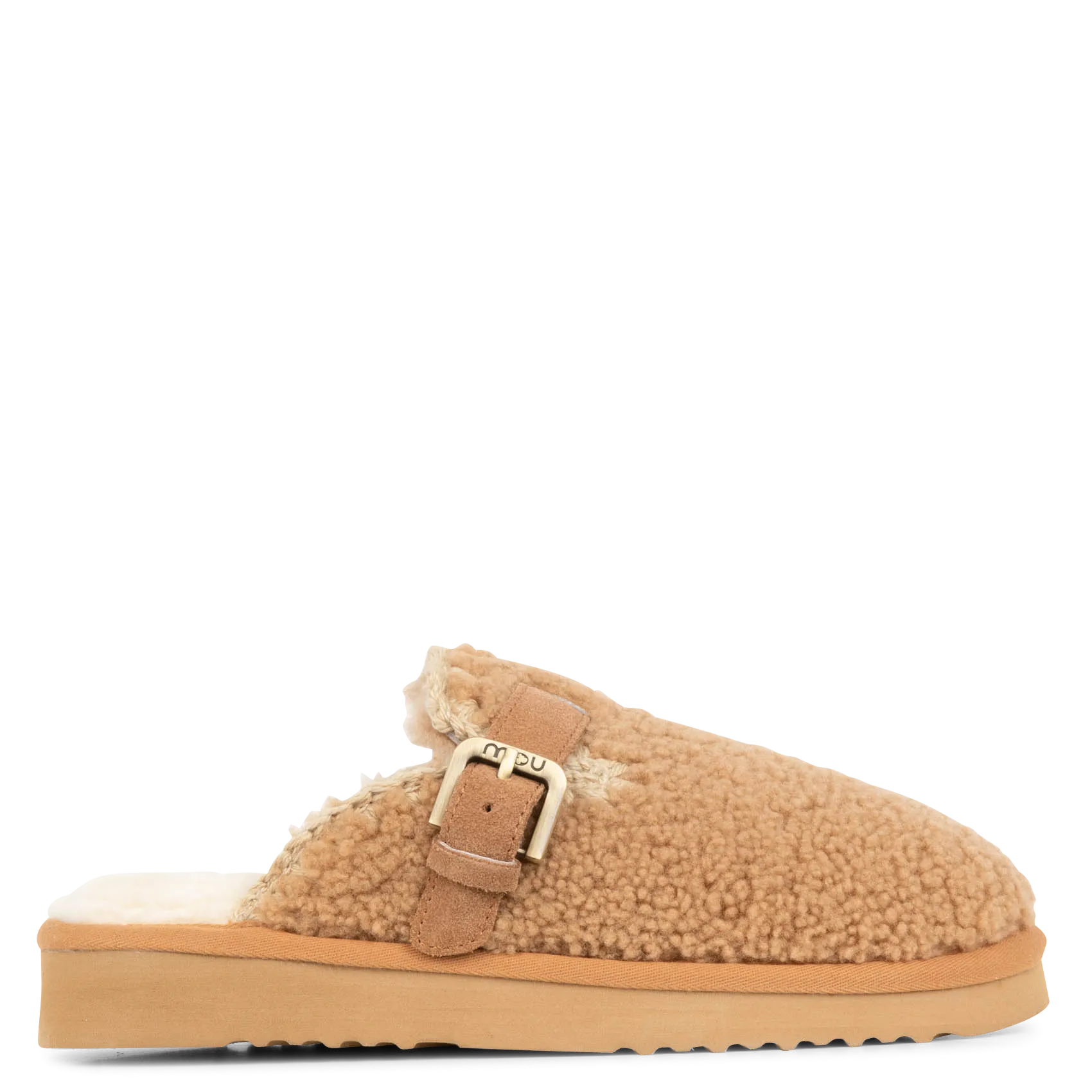 Sabots curly en laine mélangée Marron CLOG ESKIMO