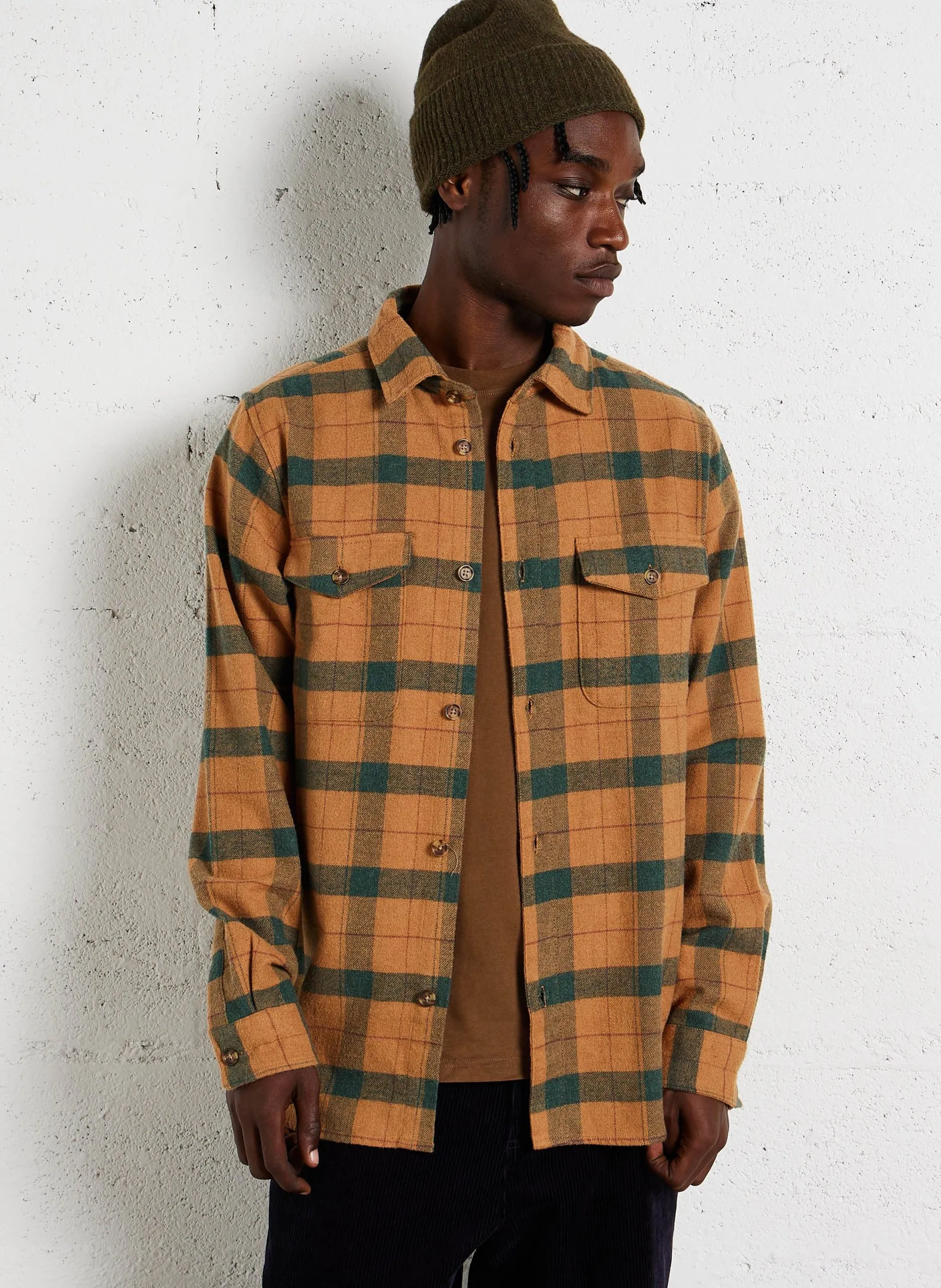 Surchemise regular à carreaux en coton Multicolore LENNON