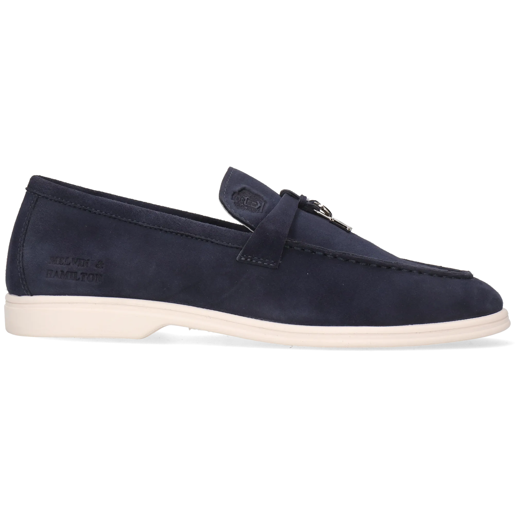 Mocassins à talon plat Bleu ADLEY 3