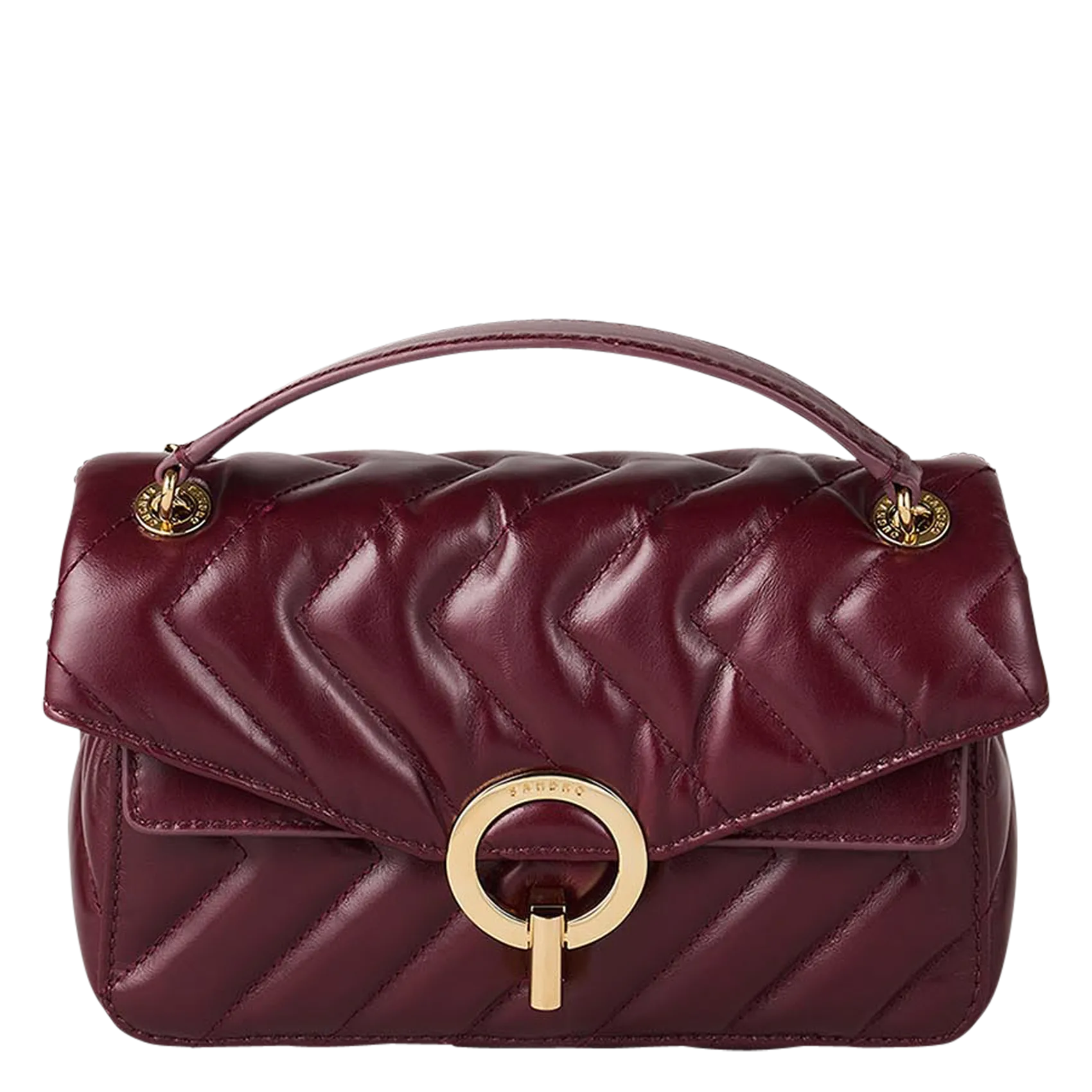 Petit sac en cuir matelassé Rouge YZA