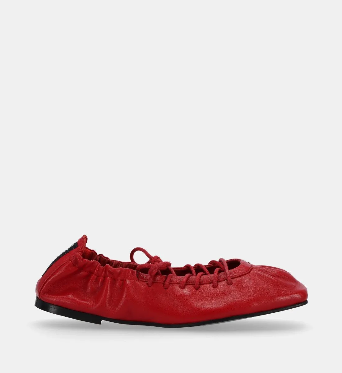 Ballerines en cuir Rouge AURELINE