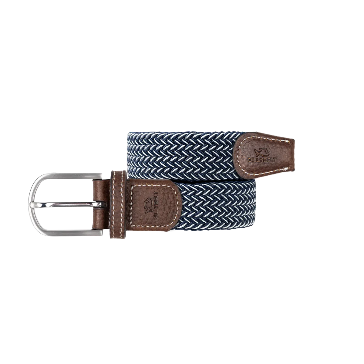 Ceinture tressée élastique multicolore Bleu BOGOTA