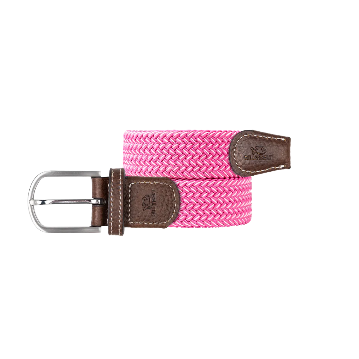 Ceinture tressée élastique multicolore Rose PEPE