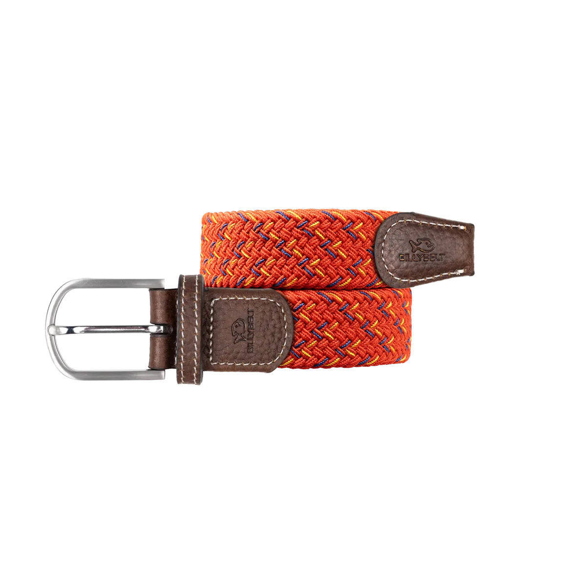 Ceinture tressée élastique multicolore Rouge FUEGO